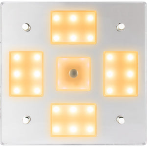 Sea-Dog Square LED Mirror Light w/On/Off Dimmer - White Blue OutdoorUp