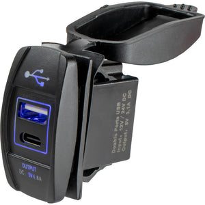 Sea-Dog USB USB-C Rocker Switch Style Power Socket OutdoorUp