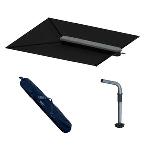 TACO ShadeFin w/Black Fabric, Bag Fixed Rod Holder Mount Kit OutdoorUp