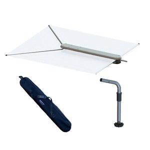 TACO ShadeFin w/White Fabric, Bag Fixed Rod Holder Mount Kit OutdoorUp