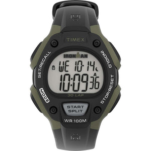 Timex IRONMAN Mens 30-Lap - Black/Green OutdoorUp