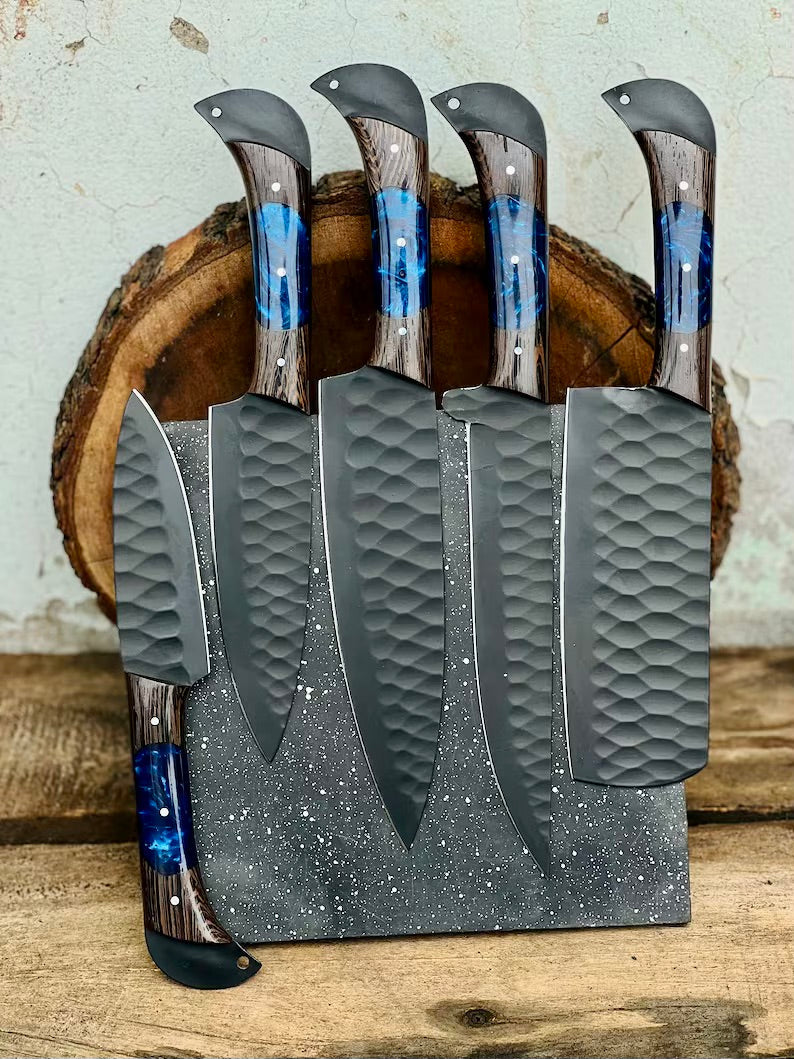 Handmade Damascus Steel Chef Knife Set – Perfect Wedding &amp; Valentine’s Day Gift