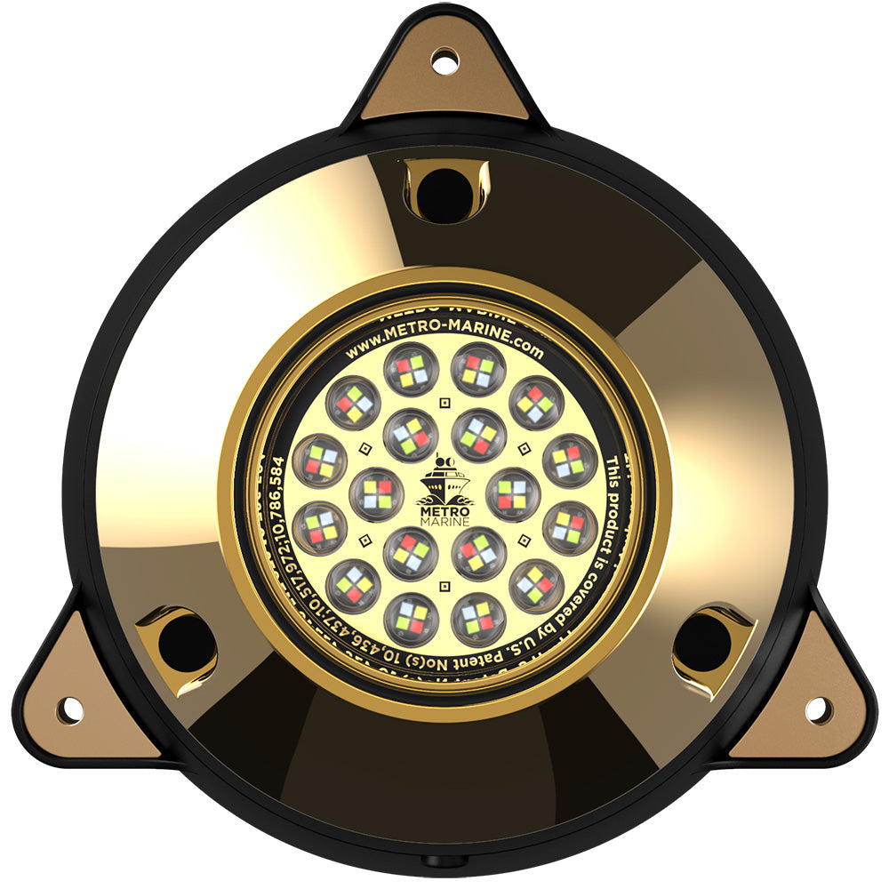 Metro Marine High-Output Surface Mount Underwater Light w/Intelligent Full Spectrum LEDs - RGBW, 90 Beam