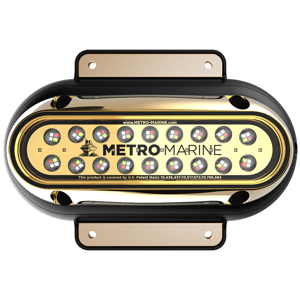 Metro Marine High-Output Elongated Surface Mount Light w/Intelligent Full Spectrum LEDs - RGBW, 90 Beam