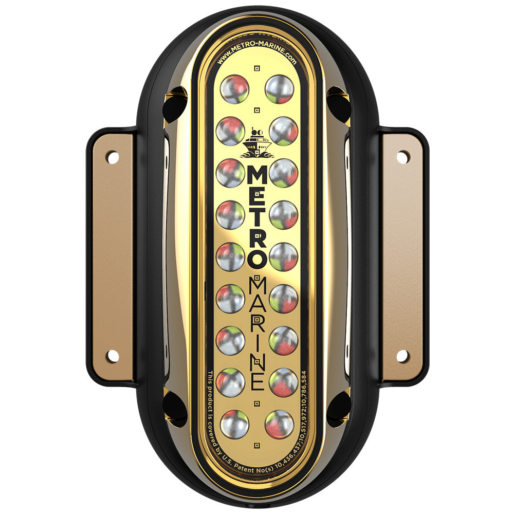 Metro Marine High-Output Vertical Surface Mount Light w/Intelligent Full Spectrum LEDs - RGBW, 45 Beam