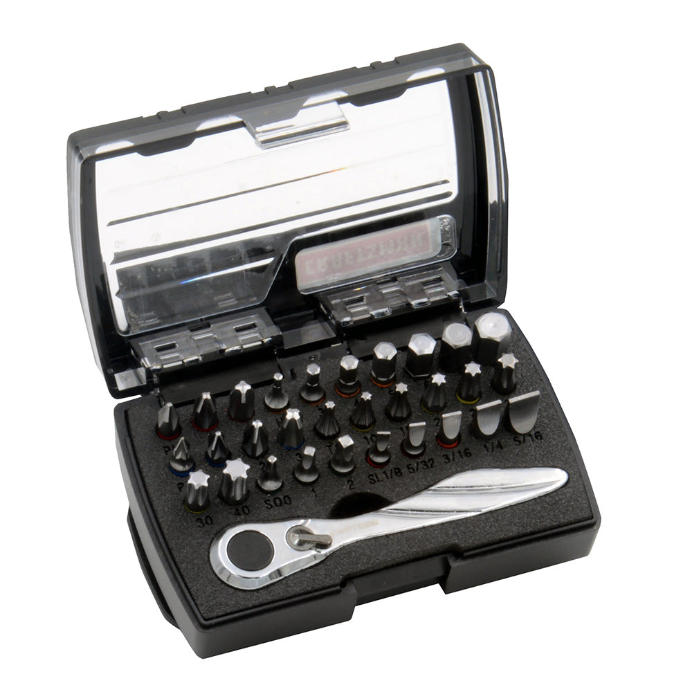 CRAFTSMAN 31-Piece Mini Ratchet  Bit Set - 1/4" Drive Ratchet