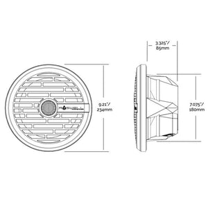 Roswell R1 8 Marine Speakers - White - 100W RMS  200W Peak Power