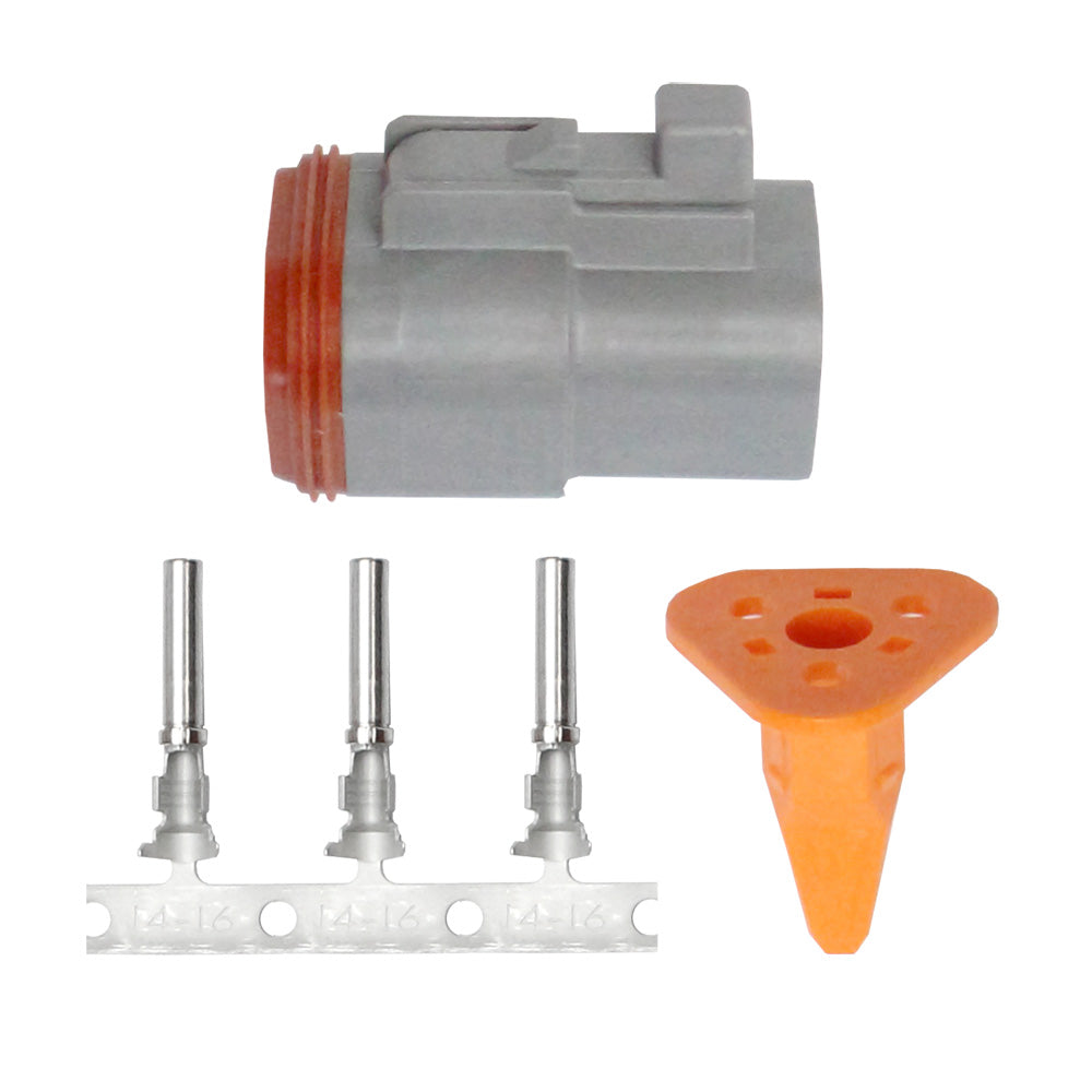 Pacer DT Deutsch Plug Repair Kit - 14-18 AWG (3 Position)