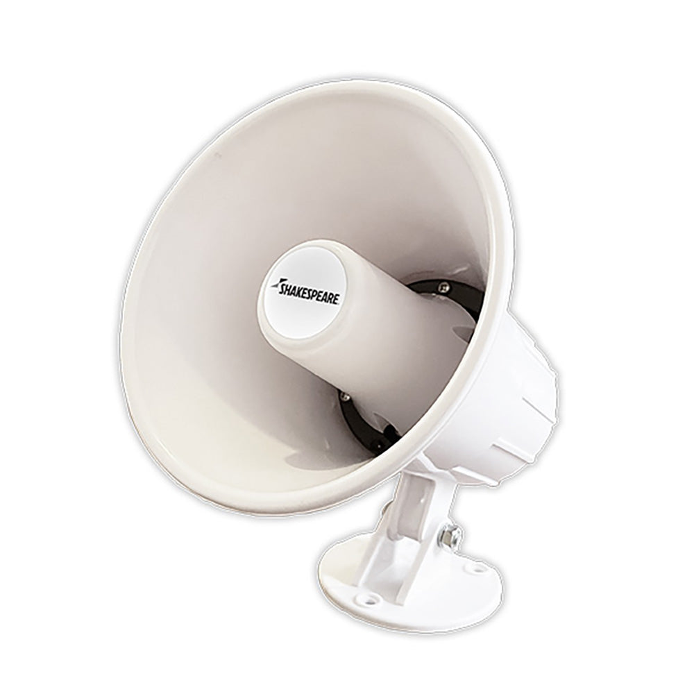 Shakespeare 15W 4-Ohm 5" Loud Hailer Speaker w/Bracket  Talkback - White