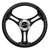 Schmitt Marine Torcello 14" Wheel - 03 Series - Polyurethane Wheel w/Chrome Spoke Inserts  Cap - Black Brushed Spokes - 3/4" - Retail Packaging