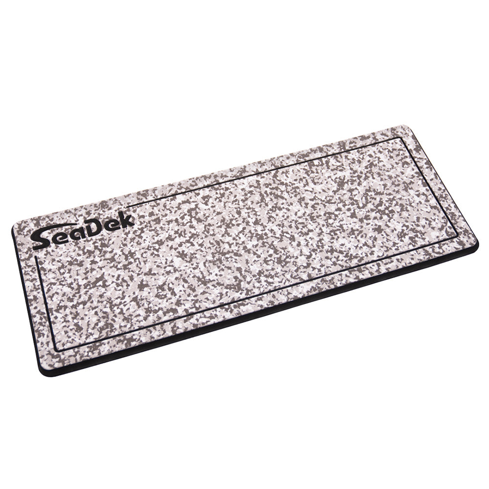 SeaDek 16 x 39" 20mm Dual Density Large Helm Pad w/SeaDek Logo - Brushed Texture - Snow Camo/Black (406.4mm x 990.6mm x 20mm)