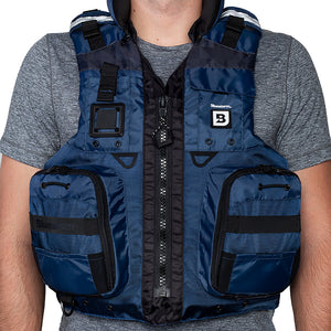 Bluestorm Classic Adult Fishing Life Jacket - Deep Blue - L/XL