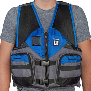 Bluestorm Sportsman Adult Mesh Fishing Life Jacket - Deep Blue - L/XL