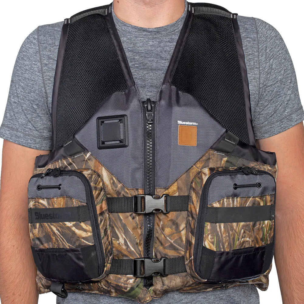 Bluestorm Sportsman Adult Mesh Fishing Life Jacket - MAX5 Camo - L/XL