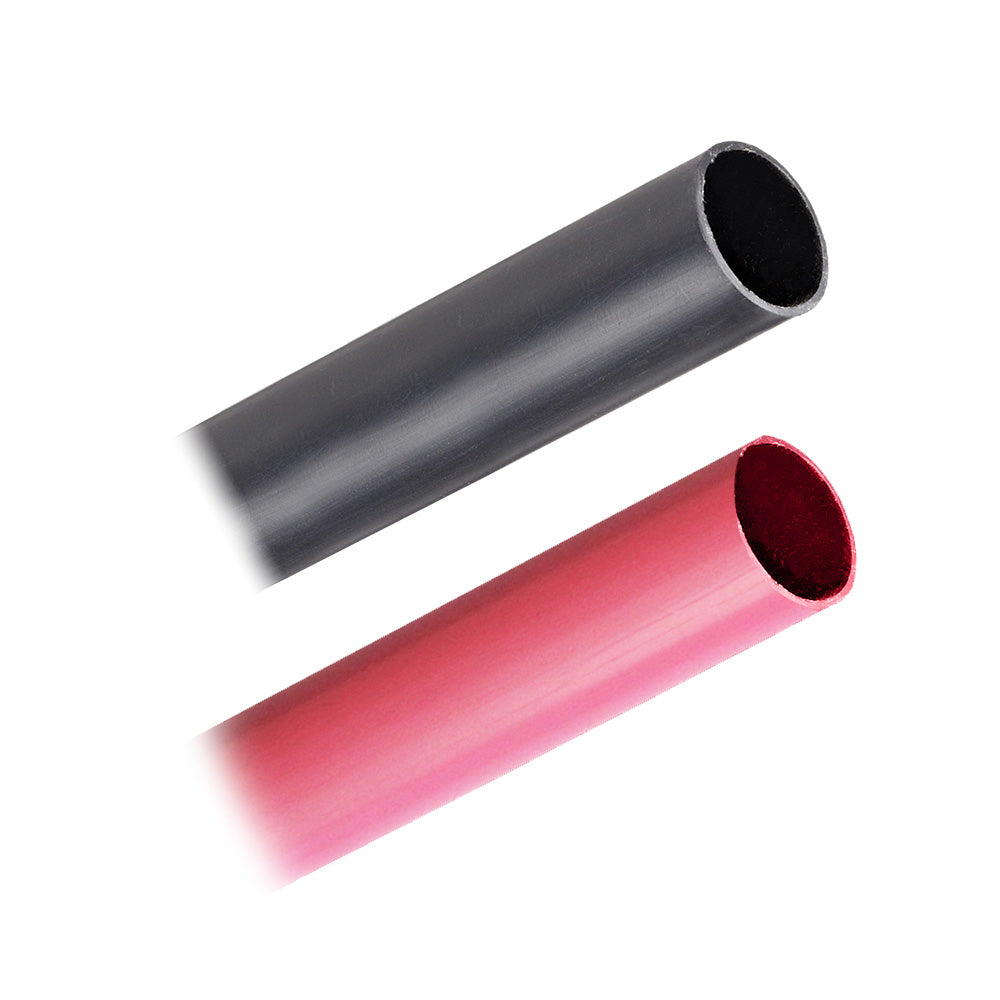 Pacer Battery Cable Heavy Wall Heat Shrink Tubing - 3/4" x 3" - Black/Red (2-Pieces Combo Pack)