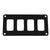 Pacer Switch Panel - 4 Switch  1 Row - 5.5" x 2.75" - Black Powder Coated Aluminum