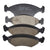 Load Rite Brake Pads 10  12" Disc Full Axle 2 Sets Inner  Outer