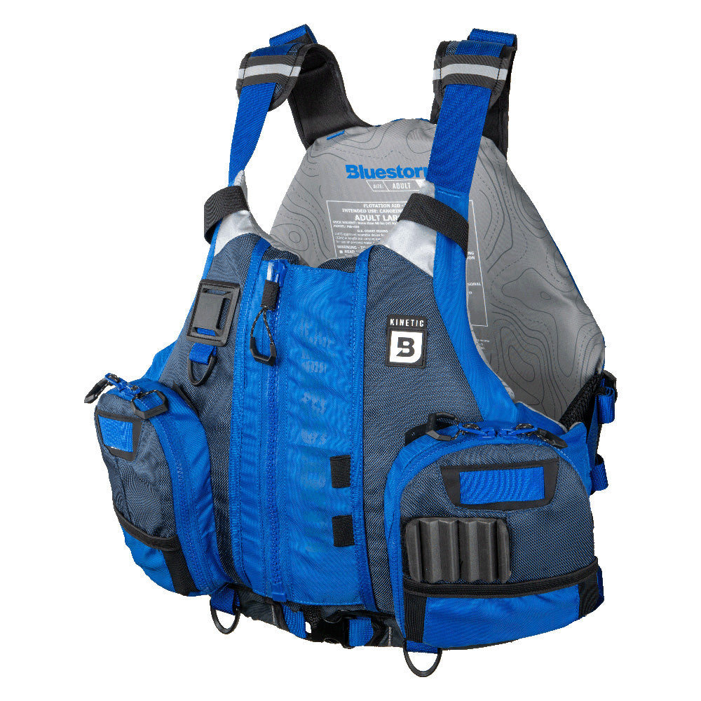 Bluestorm Kinetic Kayak Fishing Vest - Deep Blue - 2XL/3XL