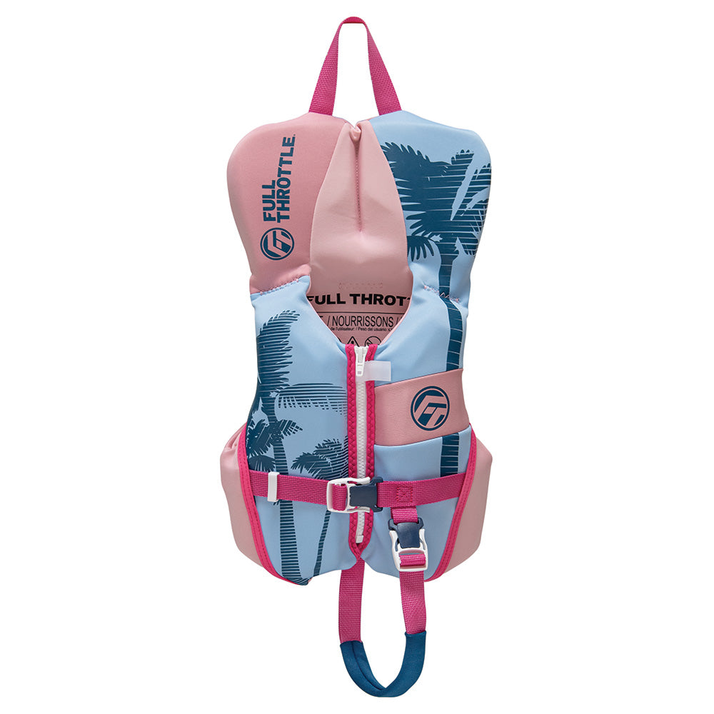 Full Throttle Infant Rapid-Dry Flex-Back Life Jacket - Pink