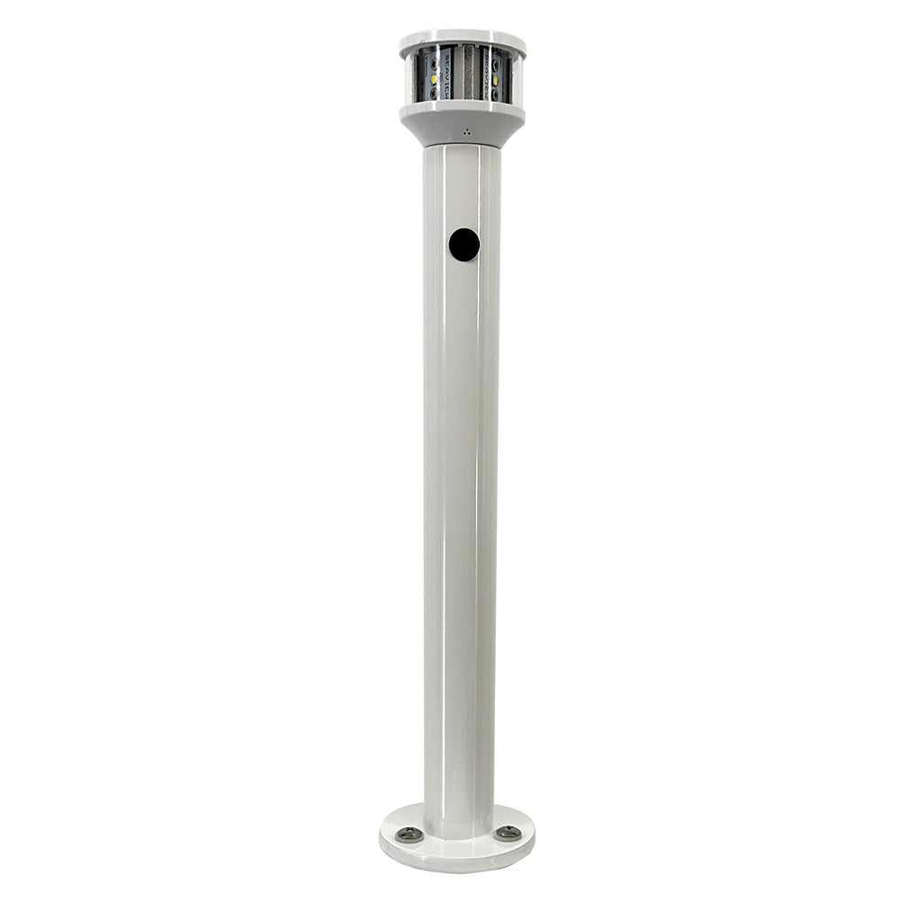 Seaview 12" Fixed Light Post w/C5 Certified All-Round LED Light