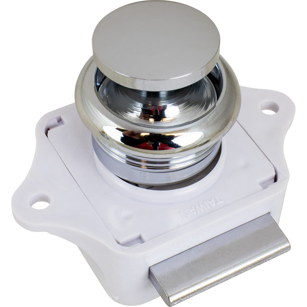 Sea-Dog Push Button Rim Latch - Chrome Plated Brass