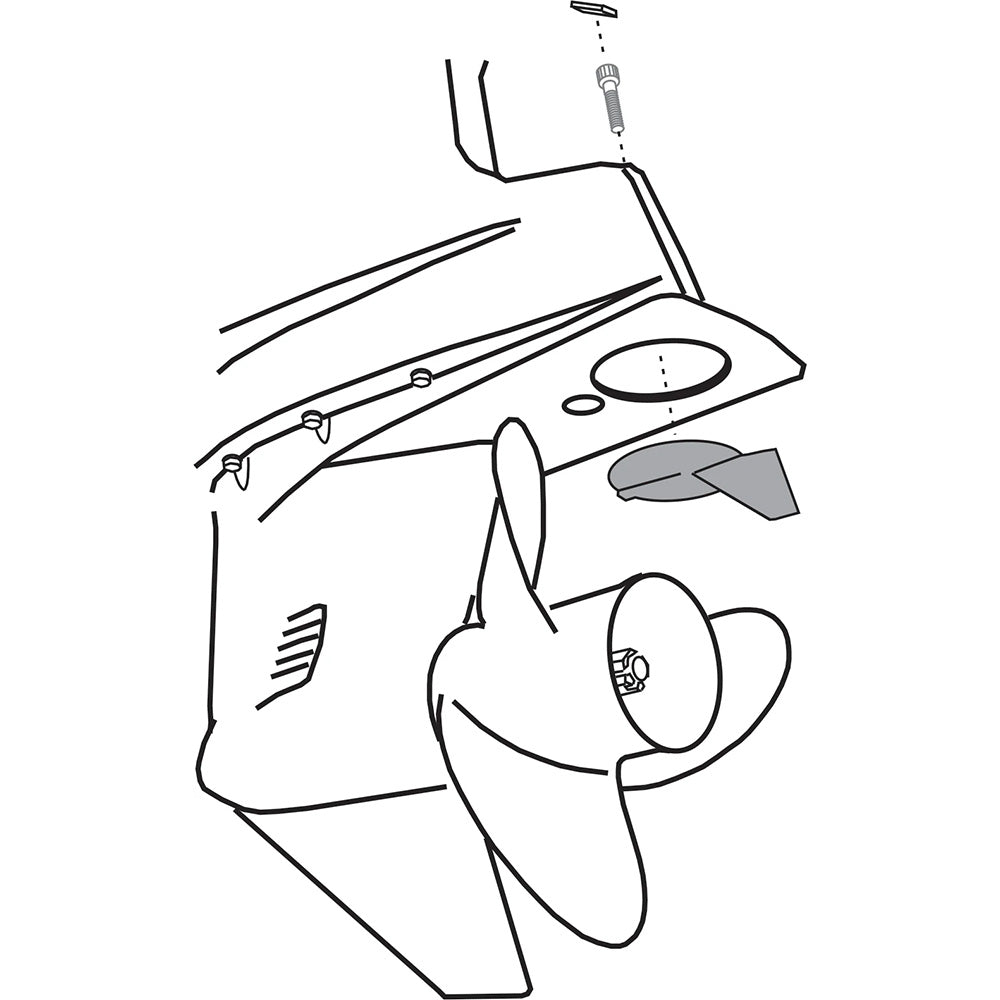 Performance Metals Yamaha Trim Tab Anode - 150-225 hp - Aluminum