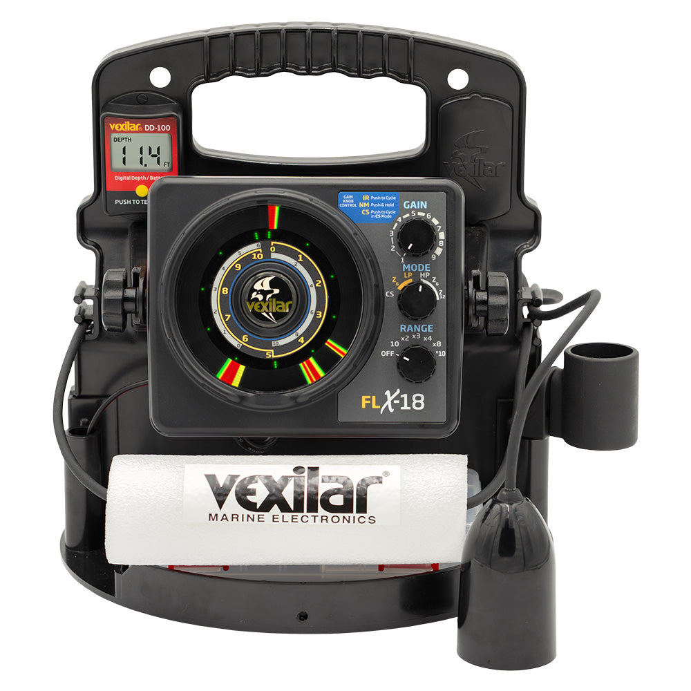 Vexilar FLX-18 Pro Pack II Fishing System w/12 Degree Ice-Ducer  DD-100