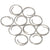 Barton Stainless Steel Large Split Rings - 14mm - 10-Pack