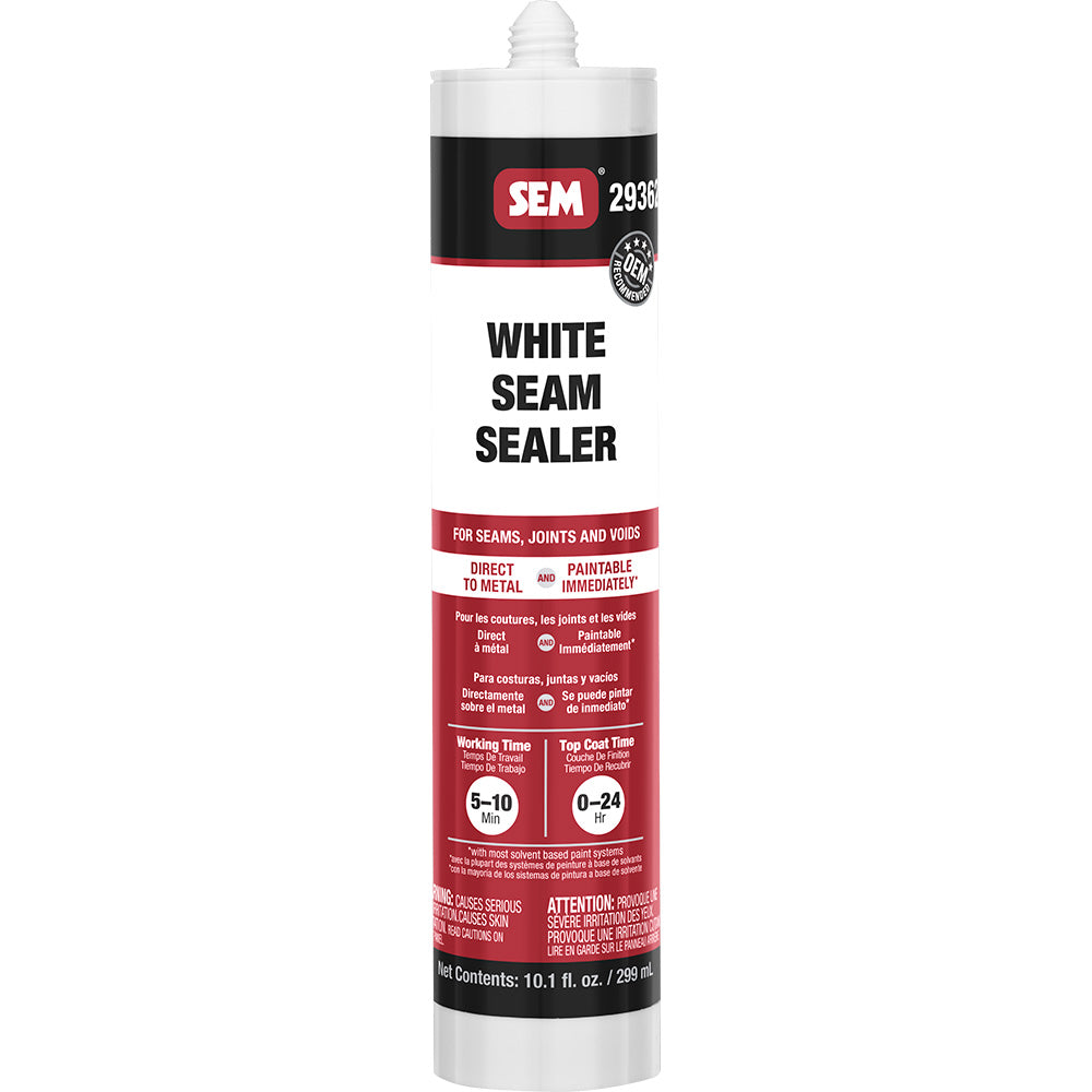 SEM 1K Seam Sealer - 10.1oz Tube - White