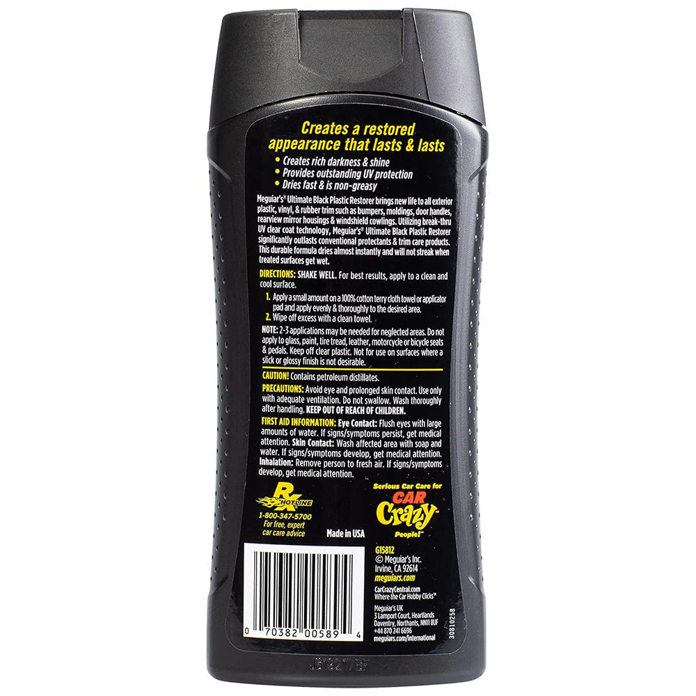 Meguiar's Ultimate Black Plastic Restorer - 12oz