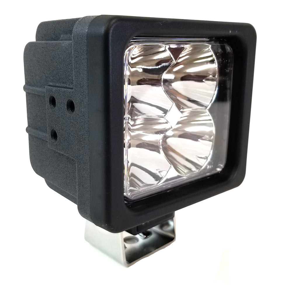 Golight GXL LED Work Light Series Spot Light Fixed Mount w/No Remote - 12V - Black