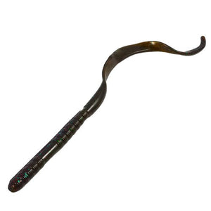 Ribbon Tail Worm 10" -  Plum w/ Green and  Blue Flakes