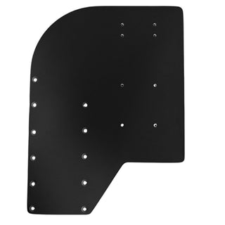 Sea Brackets Small Offset Trolling Motor Plate - Black