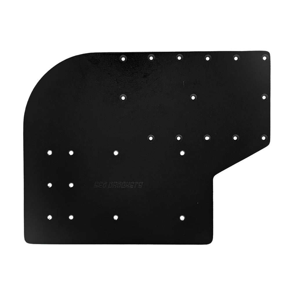 Sea Brackets Large Offset Trolling Motor Plate f/Minn Kota Quest - Black