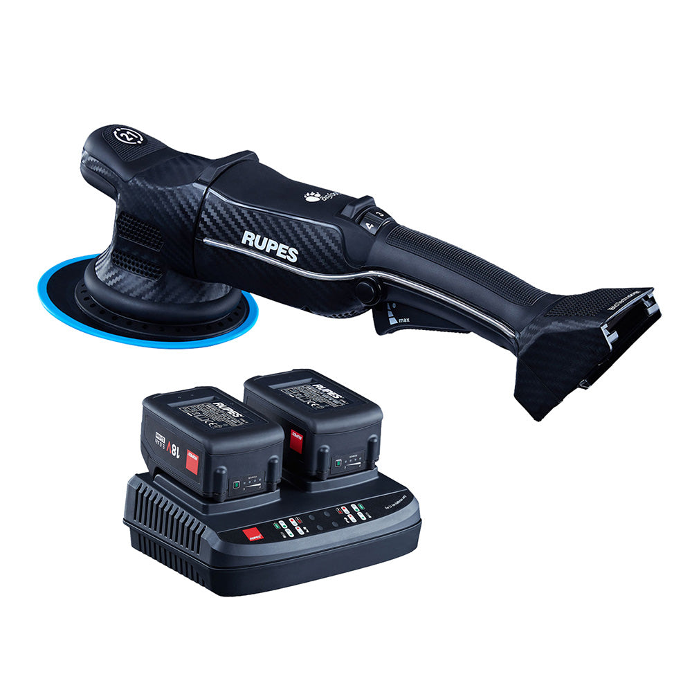RUPES Random Orbital Polisher Bigfoot HLR21 iBrid Tool Plus Charger  2-Batteries
