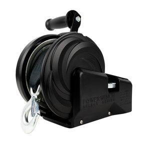 Powerwinch Select Series Winch 1,800lb, 2 Speed, 8" Crank Arm - Carbon Black