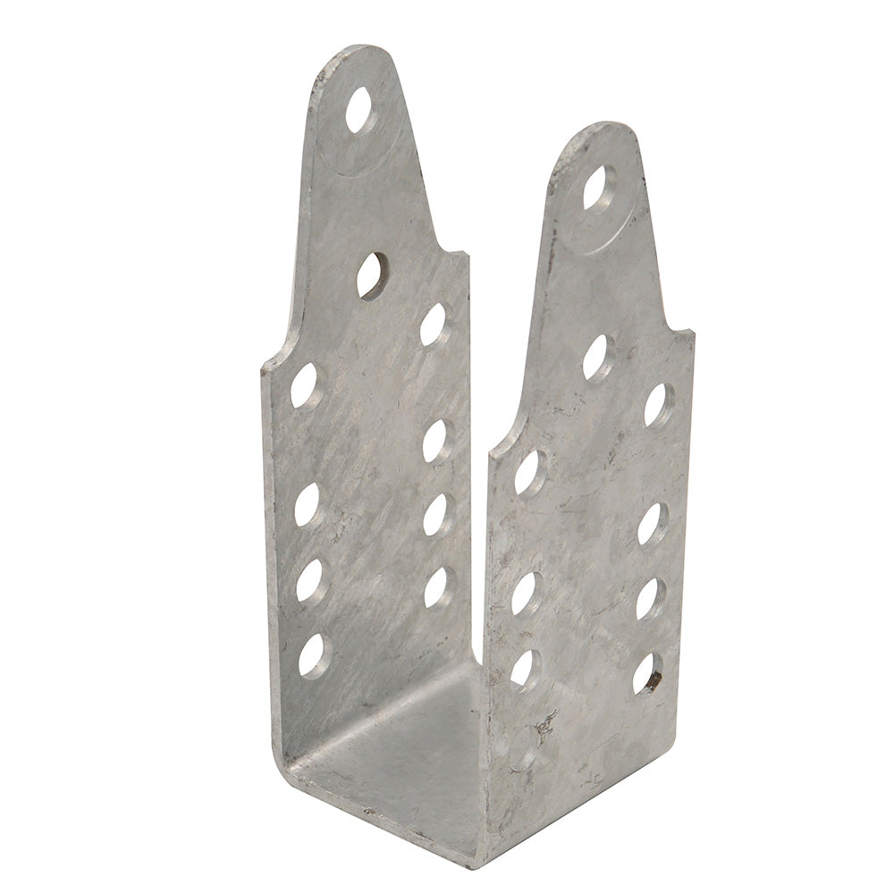 C.E. Smith Strap Bent Channel Upright Short Galvanized Bracket - 9"