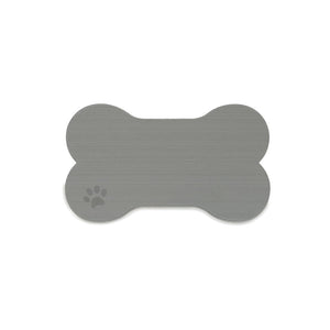 SeaDek Dog Bowl Mat - Storm Grey/Black - Small - 12" x 21"