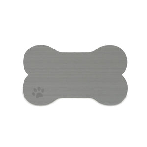 SeaDek Dog Bowl Mat - Storm Grey/Black - Medium - 12.5" x 24"