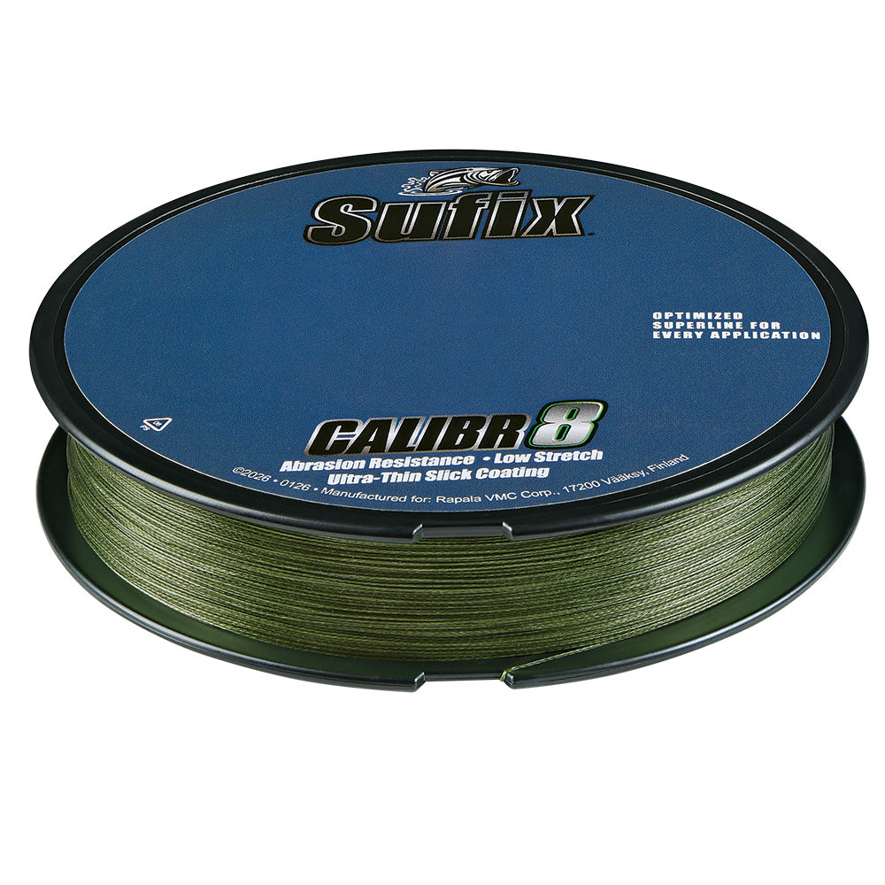 Sufix Calibr8 Braid 300yds 10lb - Low Vis Green