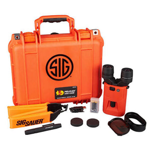 SIG SAUER ZULU6 HDX Marine Binocular w/Polarized Flip Lens - 16x42mm - Orange