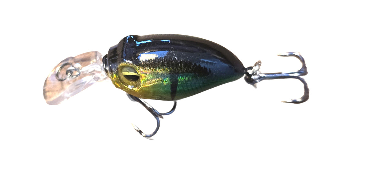 Mini Crankbait  (0 - 3') -  Black Back Green