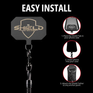 THE SHIELD™ Phone Tab & Tether