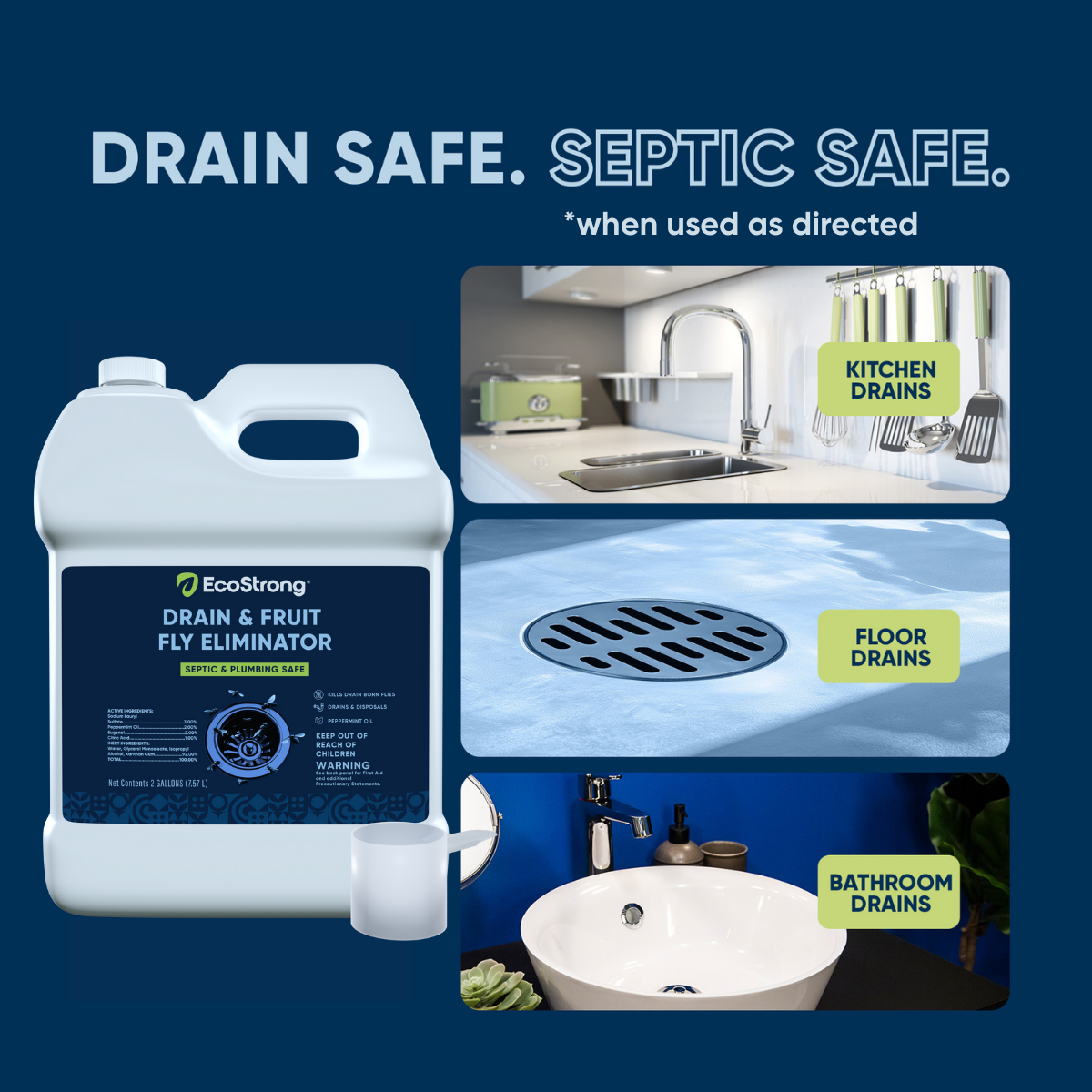 Drain and Fruit Fly Eliminator