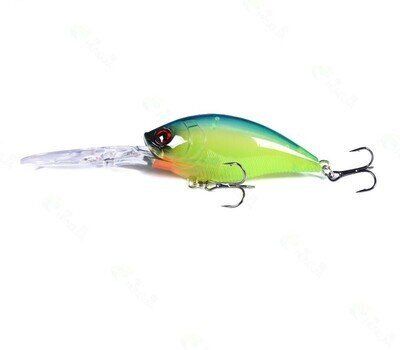 Deep Diving Crankbait (12'+) -  Blue Treuse