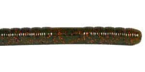 Ribbon Tail Worm 10" - Watermelon  Black and Red Flake