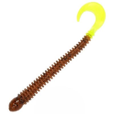 Ring Worm 4" - Pumpkin Chartreuse Tail