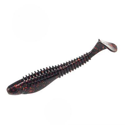 Nasty Shad - Black Red Flakes