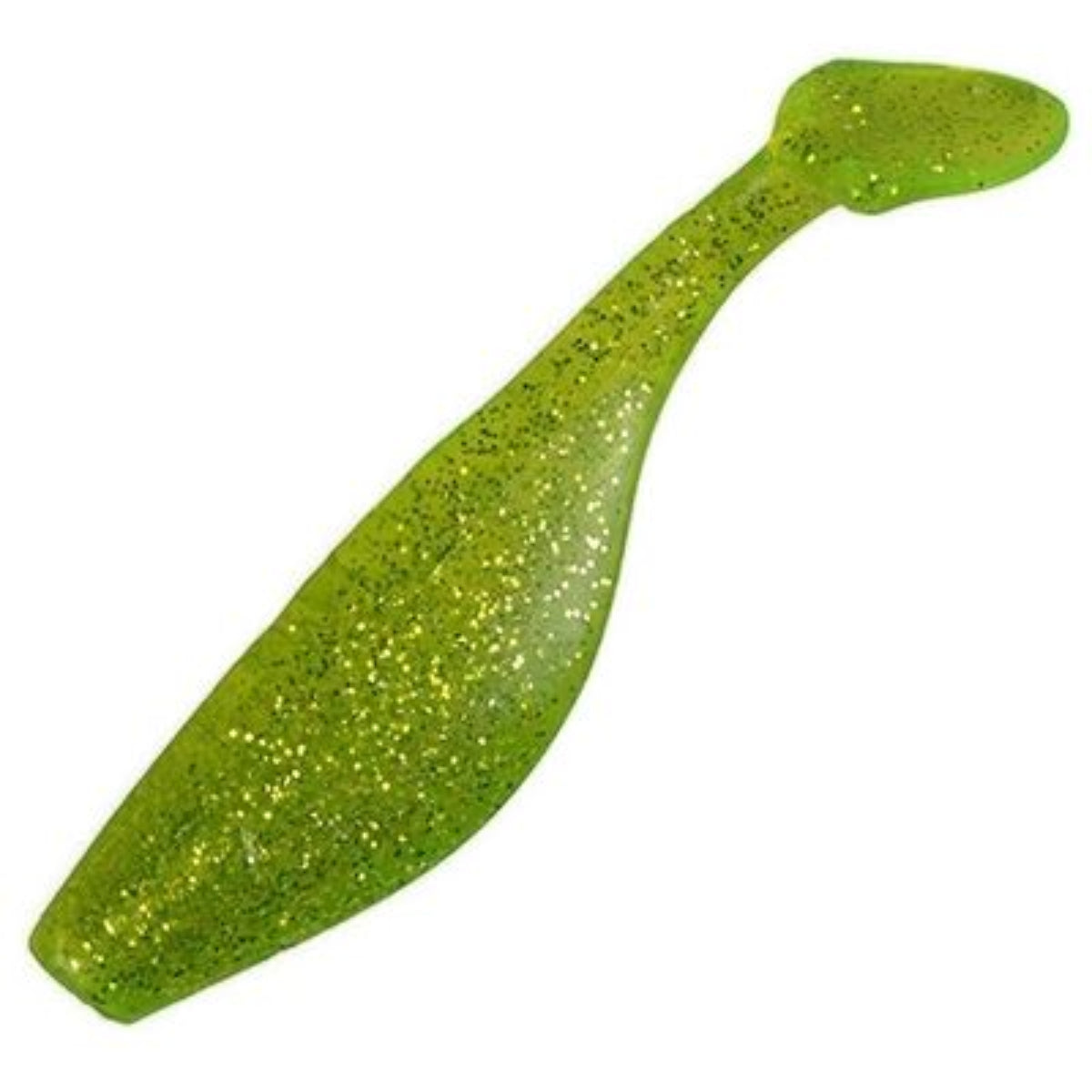 Shad 4" - Chartreuse Gold Glitter