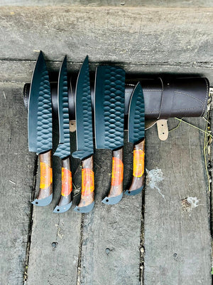 Here’s a fresh, seasonally tuned rewrite with trending keywords, perfect for SEO and gifting themes:  Product Title: Damascus Steel Handmade Chef Knife Set with Sharpener – Perfect Gift for Wife, Husband, or Valentine’s Day